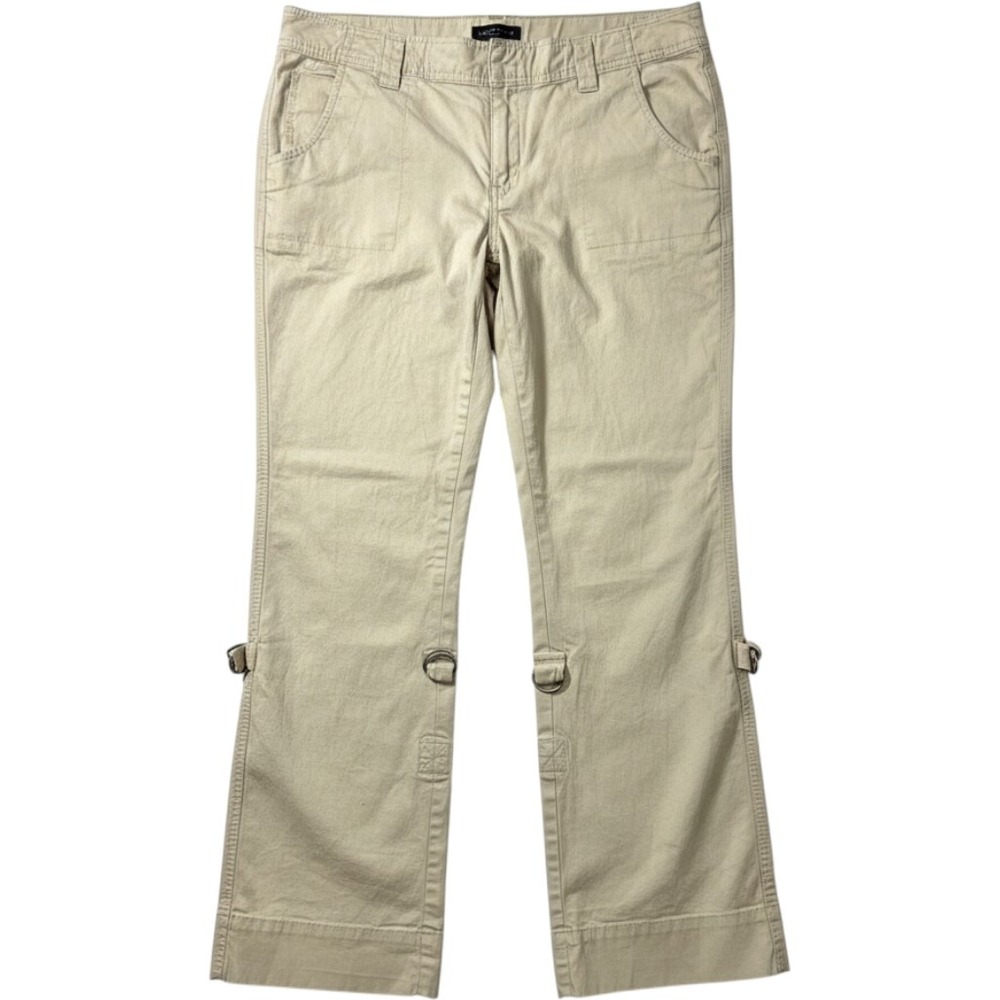 Crazy Horse Women Size 10 Khaki Cargo Pants D-Ring Adjustable Straight Leg Tan